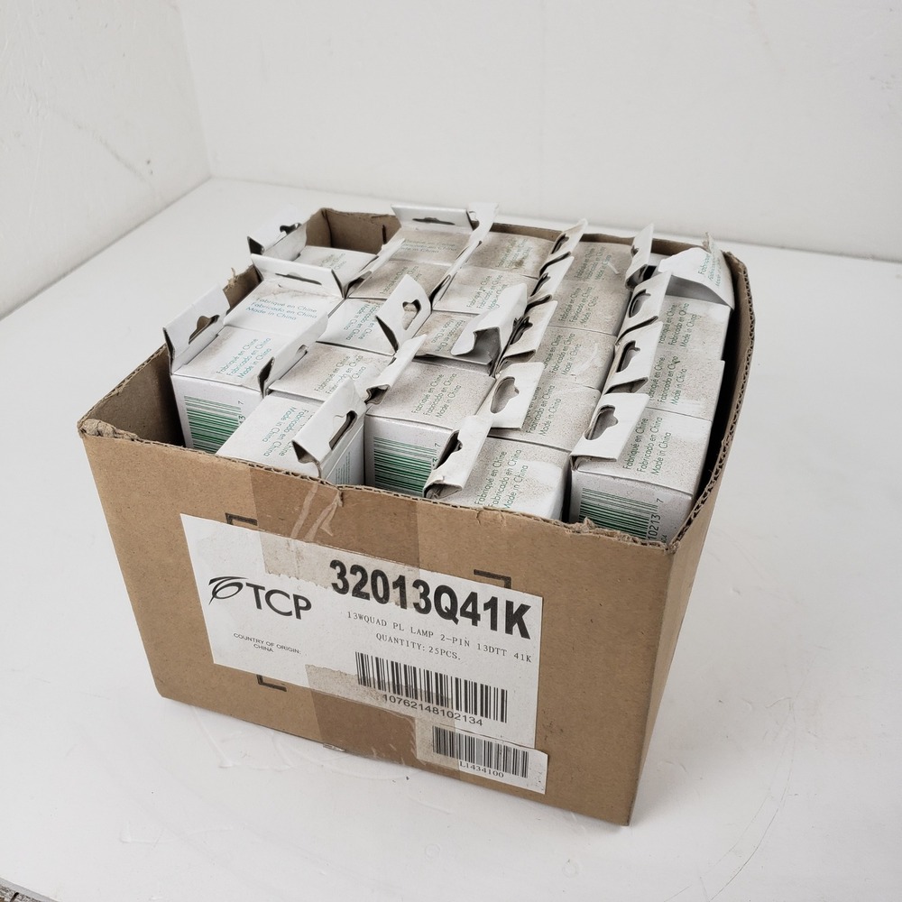 21 TCP 13W Quad Tube 2-Pin PL 4100K Light Bulb 32013Q41K Open Box